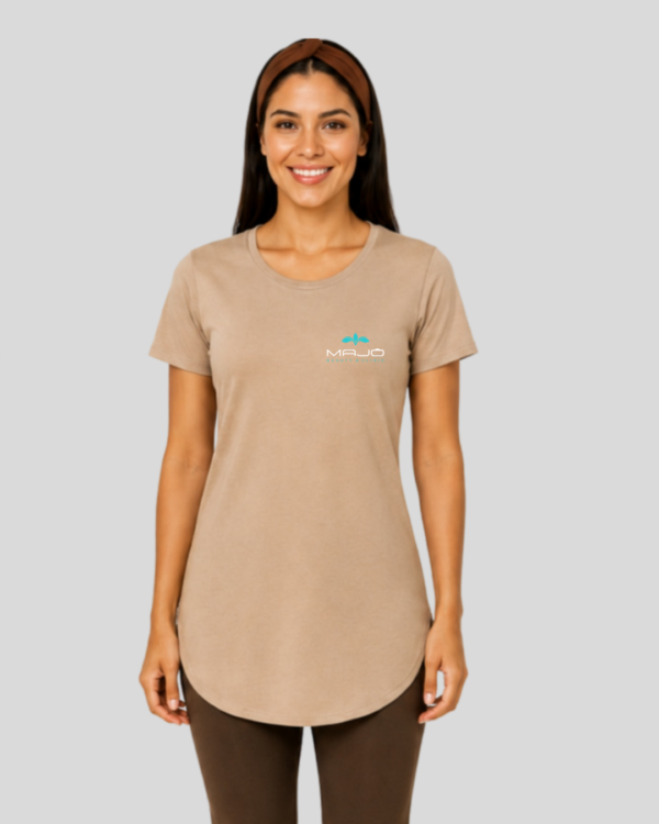 Camiseta Caqui Longline