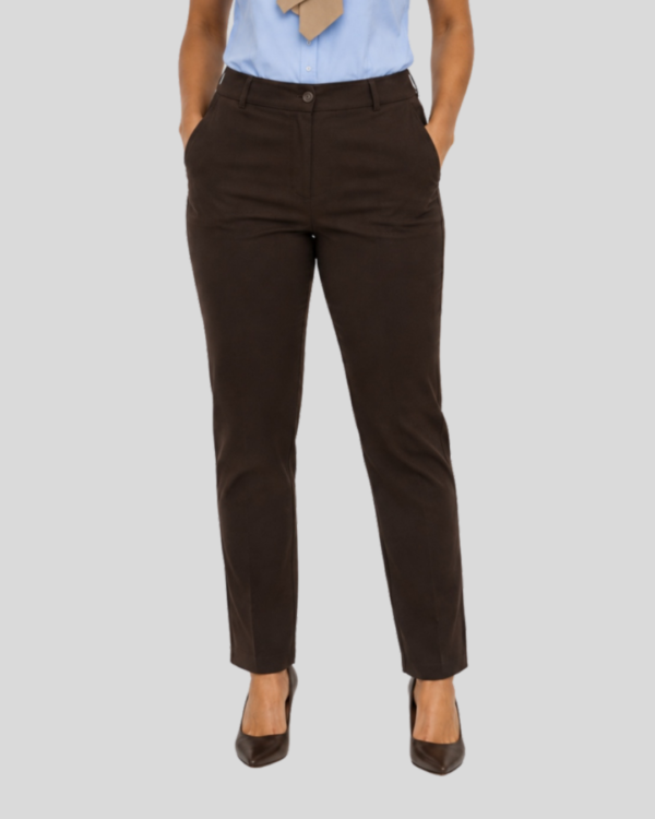 Calça Social Feminina Marrom